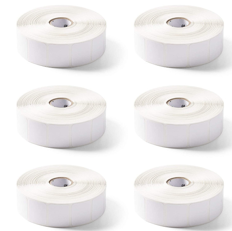6 ROLLS – Zebra 1.25 x 1 in Direct Thermal Z-Perform 2000D Labels 10031633SP