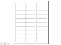 1″ x 2.625″ Shipping Label 18000 Labels USPS UPS mail Laser Inkjet 30 Per Sheet