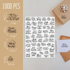 Bible Verse Stickers: Inspirational Scripture Decals for Scrapbooks & Planners