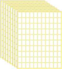 Versatile 0.5″ x 0.75″ White Labels – 3300 High-Quality Stickers for Crafting