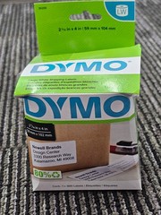 (QTY 4) Dymo 30256 2-5/16″ x 4″ Large White Shipping Labels 300 Labels/Roll