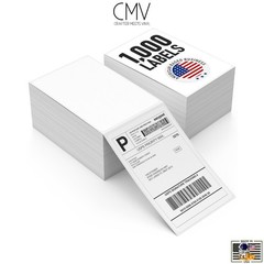 1000 Pack Shipping Labels 4″ x 6″ Perforated Fanfold Direct Thermal Labels