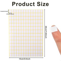 2940 Pcs Matte Small White Labels Stickers Blank Labels Removable Price Tags Lab