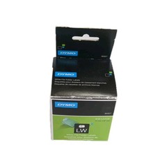 DYMO 30327 LabelWriter 1-UP File Folder Labels 9/16 x 3 7/16 White 130/Roll x 2