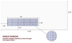 500 Pack #10 Single Left Window SELF Seal Security Envelopes, Designed for Qu…