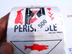 Aviditi 3″ x 4″,”Perishable” Red/White/Black Warning Sticker, for Shipping