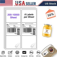 4″x3.33″ Shipping Address Labels Suitable For Laser and Inkjet Printers 200-1000