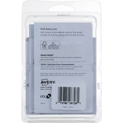 6 Pack Avery Multi-Use Labels, 1in X 3in, Removable, White 6728, 72 Ct
