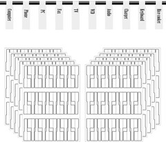 White Cable Labels, 300 Premium Wire Label Tags for Electronics, Printable Cord