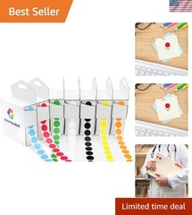 Easy Peel 0.5 Inch Color Code Labels – 1000 Semi-Gloss Stickers for Any Project