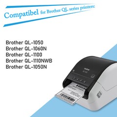 10Roll 4″x2″ Large White Paper Labels DK-1240 DK1240 for Brother,600 Labels/Roll