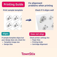 1″ Round Matte White Sticker Label Laser/Inkjet Printing – Letter Size 30 Sheets