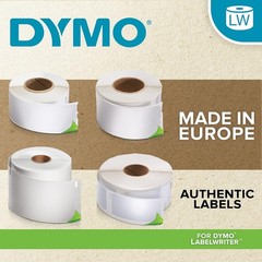 LW Durable Labels for LabelWriter Label Printers White Poly 1″ x 2-1/8″ 1 Roll
