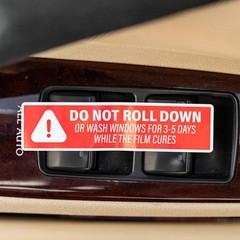 500Pcs Do Not Roll down Window Stickers, Removable Adhesive Warning Labels for A