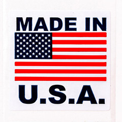 Made in USA (Not Postage Stamps) (1″ X 1″) | Pre-Printed Labels/Stickers, 1000 L