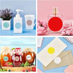 2″ Round Thermal Labels 750 Labels/Roll Self-Adhesive Multicolor Circle Sticker