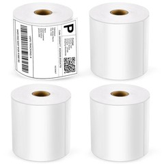 4×6 Thermal Shipping Labels, 1000 Labels, 4 Rolls, Perforated, Rollo Zebra Co…