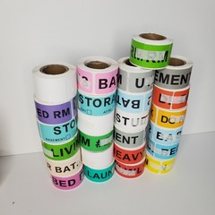 Home Moving Labels Colorful 25 Brand New Stickers Fragile Blank