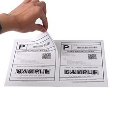 1000 Half Self Shipping Labels 8.5″x5.5″ Blank Self Adhesive Sticker 2 Per Sheet