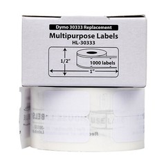 DYMO 30333 Direct Thermal Multipurpose Labels (1/2″ x 1″) – (5) Rolls of 1,000