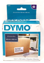 DYMO 30256 White Shipping Labels 300 Count NEW Open Box