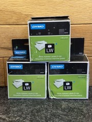 Lot Of 3 Address 30253 Labels for Dymo LabelWriter 450 Duo 2-up 1 1/8″ x 3 1/2″
