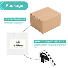 DK-1219 Die-Cut Labels Compatible with Brother QL-500 QL-550 1/2″ Diameter 12mm