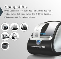 BETCKEY- Compatible Dymo30330 (3/4×2) Multipurpose Labels (10 Rolls/5000 Labels)