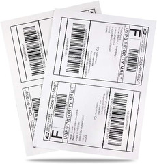 8.5″ X 5.5″ Half Sheet Self Adhesive Shipping Labels for Laser or Inkjet Printer