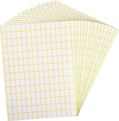 2940PCS Matte White Labels Stickers 0.5″ X 0.3″ Small Blank Labels Removable Pri