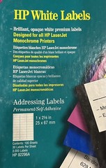 3 Packs – HP Laser Jet White Address Labels 1×2 5/8 Self-Adhesive 3,000 Per Box