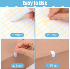 1680 Pcs Matte White Labels 20x10mm Blank Sticker Small Removable Price Labels..