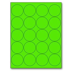 – 8-1/2 x 11 Neon Color High Light Fluorescent Labels for Laser & Inkjet Prin…