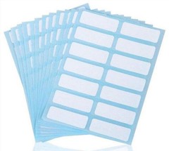 336 Packs Name Label Stickers White Rectangle Self Adhesive File Folders Labe…