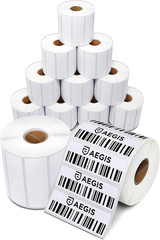 – 3″ X 1″ Direct Thermal Labels (15600 Count, 12 Rolls) – Inventory SKU Barcode