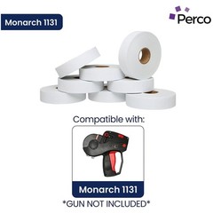 60,000 White Pricing Labels for Monarch 1131 – 24 Rolls