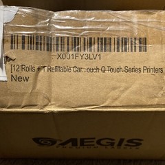 2 3/7”x 4” labels 12 rolls 300 Labels Each Roll DK-202 Includes 1 Snap On Frame