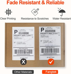 [2 Rolls, 440 Labels] 4”X 6” Postage Thermal Shipping Labels 4X6 Thermal Labels