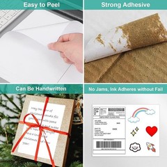 50-4000 Premium 8.5″X5.5″ Half Sheet Self Adhesive Shipping Labels Laser Inkjet