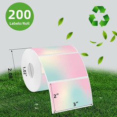 3X2 Inch Pink Direct Thermal Labels for Shipping, Barcodes, Address, Waterproof