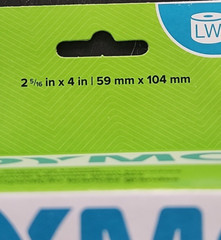 Dymo 2-5/16″ x 4″ Large White Shipping Labels 300 Labels/Roll, 30256
