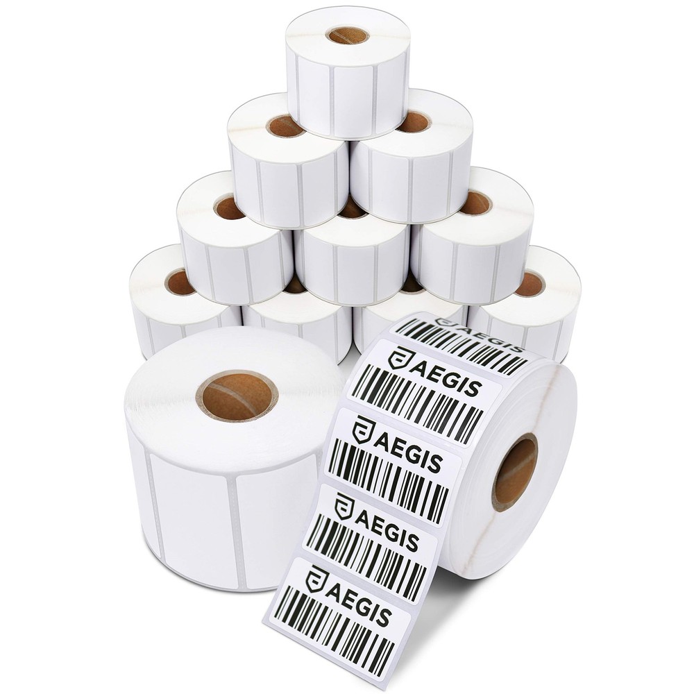 Aegis Adhesives Thermal Labels 15600 Count 12 Rolls