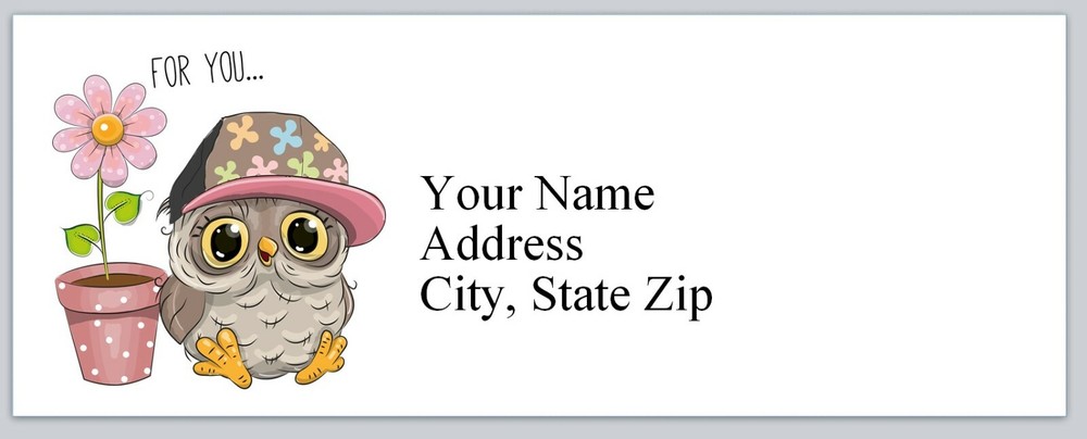 30 Return Address Labels Primitive Country Owl (p 278)