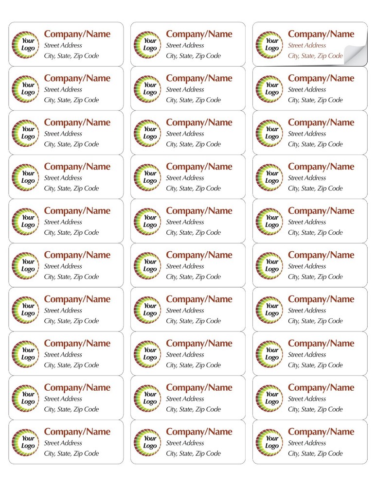 Personalized Return/Mailing Address Printed labels in 1″ x 2.625″ Free Shipping