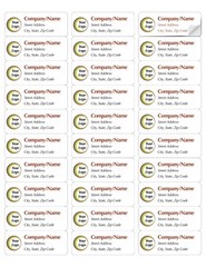 Personalized Return/Mailing Address Printed labels in 1″ x 2.625″ Free Shipping