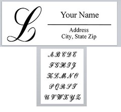 Personalized Address Labels Monogram Buy 3 get 1 free (ac 587)