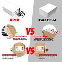 4x6inch Fanfold Direct Thermal Shipping Labels for Zebra Rollo MUNBYN Printers