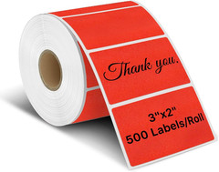 3″ X 2″ Thermal Labels, Rectangle Thermal Printer Stickers, Self-Adhesive Durabl