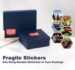 3×2 Inch Handle with Care Fragile Shipping Stickers – 500 Labels per Roll