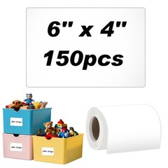 150pcs 4×6 Inch Large Labels Waterproof Moving Labels for Storage Bins